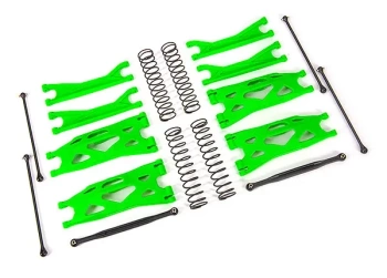 Komplet zawieszenia WideMaxx - zielony | Traxxas 7895G