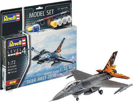 F-16 MLU Tiger Meet 2018 (model set) 1:72 | 63860 REVELL