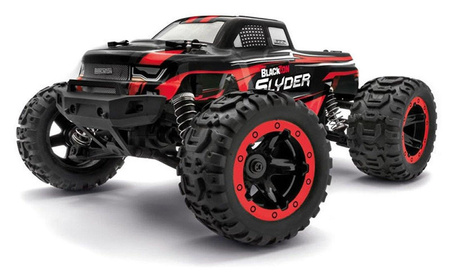BlackZon Slyder MT Monster Truck 1/16 4WD Czerwony Samochód Zdalnie Sterowany Model RC | 540098