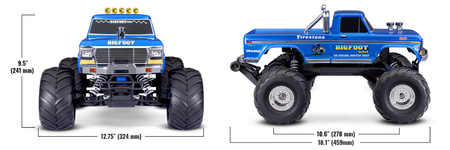 Traxxas Bigfoot No. 1 XL-5 Monster Truck 1:10 Samochód Zdalnie Sterowany Model RC | 36234-8