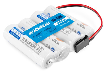 Akumulator NiMH 2000mAh 4,8V 4xAA Eneloop Sanyo TX JR Hitec Futaba Płaski | KAV33.1061804F KAVAN