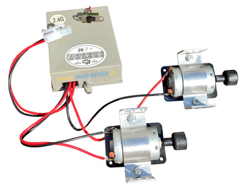Zestaw napędowy do łodzi - 2 silniki, nadajnik + odbiornik 2,4GHz - HENG LONG