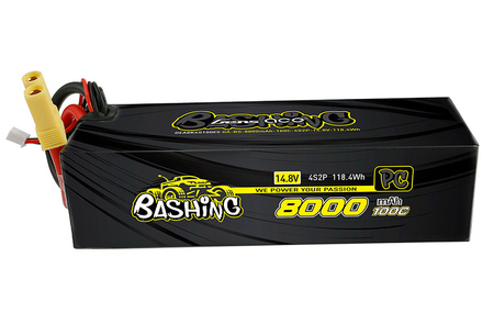 Pakiet LiPo 8000mAh 14,8V 4S2P 100C Bashing | GEA8K4S10E5GT GENS ACE
