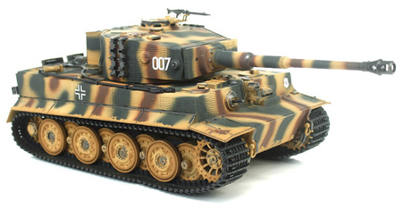 German Tiger 1 Late RTR 2,4Ghz 1/24 Czołg Zdalnie Sterowany Heng Long IR Dźwięk Painted Camo | 3841-11-L-C TAIGEN