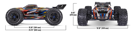 Traxxas Sledge 6S 4X4 1:8 Niebieski Samochód Zdalnie Sterowany Model RC | 95096-4-BLUE