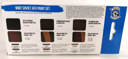 Zestaw farb akrylowych (WW2 SOVIET AFV) | HTK-BS95 HATAKA