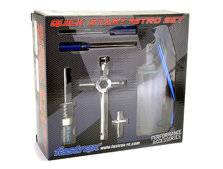Zestaw Startowy Nitro Starter Set Żarzenie Świecy z Ładowarką Butelka Do Tankowania Klucze Śrubokręty | FAST692E FASTRAX