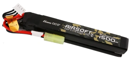 Akumulator LiPo 1500mAh 11,1V 25C 3S1P Mini Tamiya Nunchuck 2X Airsoft Gun | GEA15003S25T2 GENS ACE