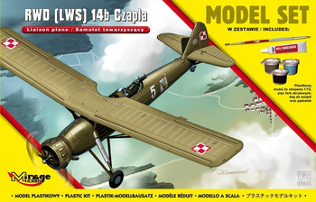 RWD (LWS) 14b Czapla Liaison plane / Samolot towarzyszący (Model Set) 1:72 | 872061 MIRAGE