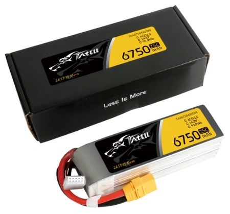 Akumulator LiPo 6750mAh 14,8V 25C 4S1P XT90 | TAA67504S25X9 TATTU