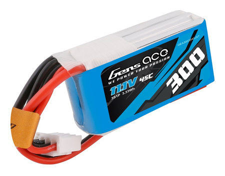 Pakiet LiPo 300mAh 11,1V 3S 45C | GENS ACE