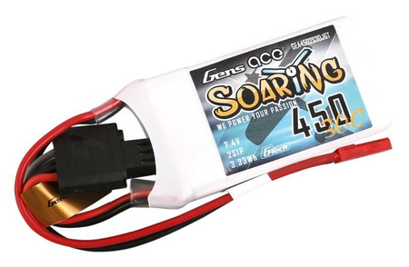 Akumulator LiPo 450mAh 7,4V 30C 2S1P G-Tech Soaring | GEA4502S30JGT GENS ACE