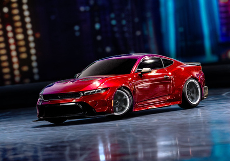 Ford Mustang 4-Tec Drift Car Rear Wheel Drive 1/10 (czerwony) | 105237-4-RED TRAXXAS