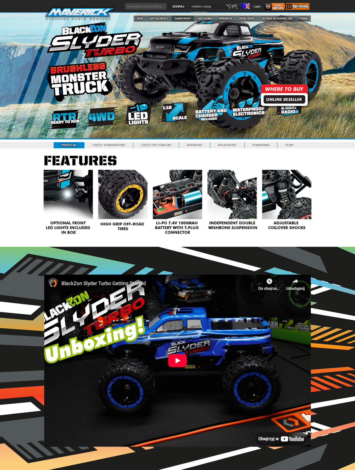 BlackZon Slyder MT Turbo 1/16 4WD 2S Brushless Monster Truck Niebieski | 540209 HPI pol_pl_BlackZon-Slyder-MT-Turbo-1-16-4WD-2S-Brushless-Monster-Truck-Niebieski-540209-HPI-1016323_10