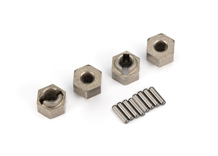 Komplet stalowych nakrętek HEX 7mm z trzpieniami TRX-4M | Traxxas