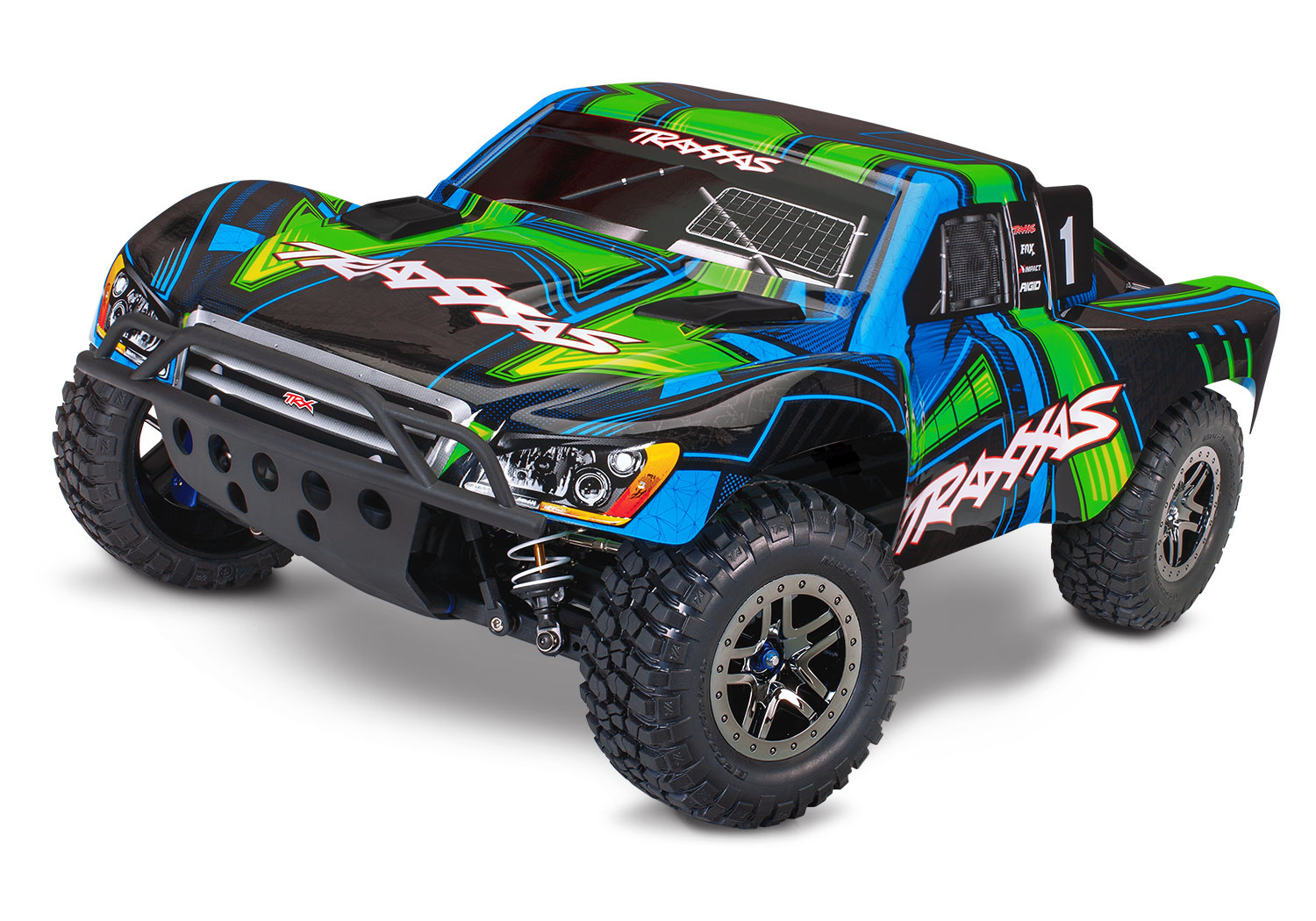 Traxxas Slash 4X4 BL-2S 1:10 4WD Zielony Samochód Zdalnie Sterowany Model RC | 68154-4-GRN pol_pl_Traxxas-Slash-4X4-BL-2S-1-10-4WD-Zielony-Samochod-Zdalnie-Sterowany-Model-RC-68154-4-GRN-1017440_1