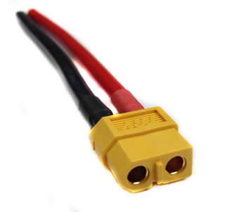 Złącze XT60 - gniazdo z przewodem 10cm (14AWG)