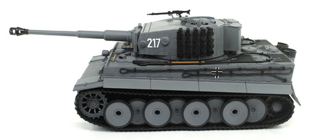 German Tiger 1 Mid Std RTR 2,4Ghz 1/24 Czołg Zdalnie Sterowany Heng Long IR Dźwięk Szary | 3841-11-M TAIGEN