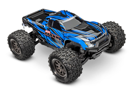 Traxxas Mini Maxx BL-2S 4WD 1:12 Niebieski Samochód Zdalnie Sterowany Model RC | 107154-1-BLUE