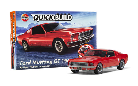 QUICKBUILD Ford Mustang GT 1968 Samochód z Klocków | J6035 AIRFIX