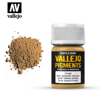 Pigment - ciemnożółta ochra (dark yellow ochre) | 73103 VALLEJO
