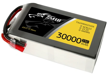 Akumulator LiPo 30000mAh 22,2V 25C 6S1P AS150+XT150 | TAA30K6S25ASX TATTU