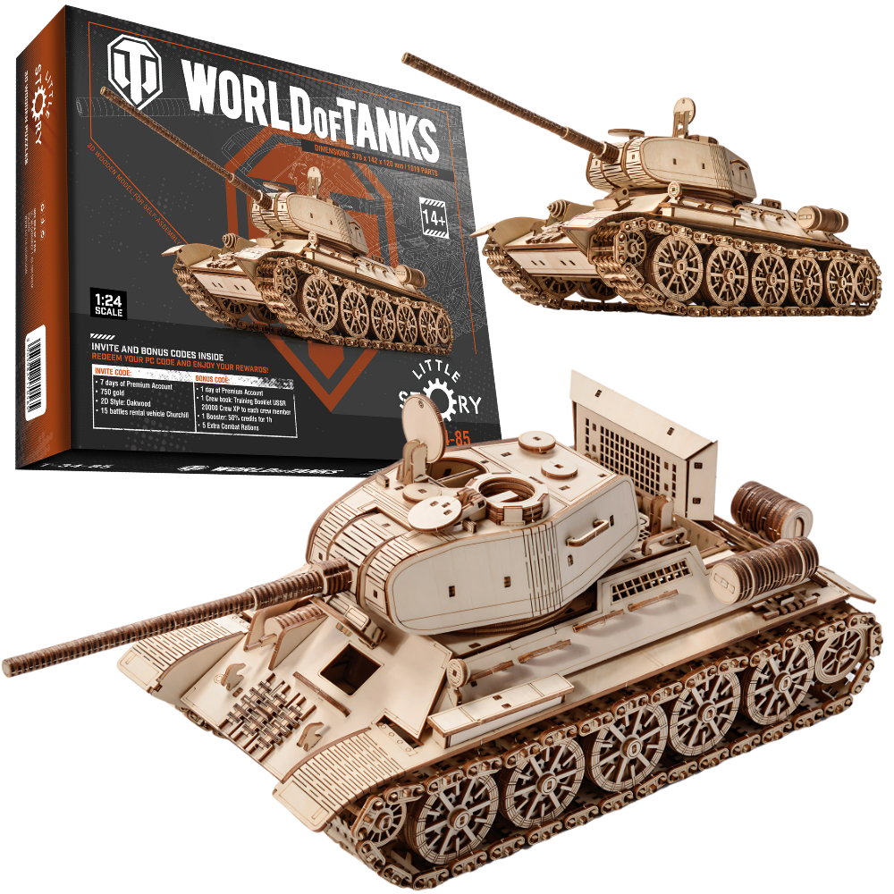 Little Story Drewniane Puzzle Model 3D Czołg M4A3E8 Sherman World of Tanks 34,4x14,2x15,5cm | WOT01 pol_pl_Little-Story-Drewniane-Puzzle-Model-3D-Czolg-M4A3E8-Sherman-World-of-Tanks-34-4x14-2x15-5cm-WOT01-1016500_1