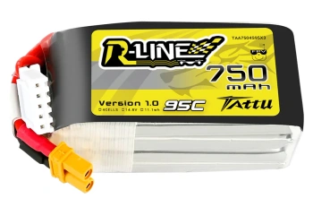 Akumulator LiPo 750mAh 14,8V 95C 4S1P XT30 R-Line Version 1.0 | TAA7504S95X3 TATTU