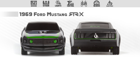 1969 Ford Mustang RTR-X Nano TTR Table Top Racer 1/64 Samochód Zdalnie Sterowany Model RC | 160980 HPI RACING