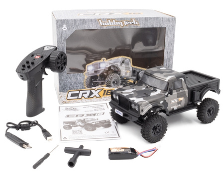 Hobbytech CRX18 Crawler 4WD 1/18 Szary Samochód Zdalnie Sterowany Model RC | 1.CRX18-GR