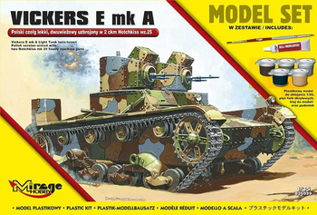 Vickers E mk A Polski Czołg Lekki (Model Set) | 835099 MIRAGE