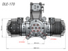 Silnik Spalinowy Benzynowy Dwucylindrowy DLE170 170ccm | SP0341 DLE