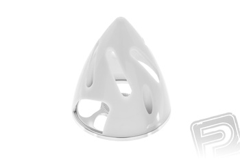 Kołpak plastikowy z podstawą duralową z otworami chłodzącymi 2-Łop 57mm (BIAŁY)