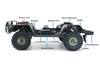 Rescuer Crawler 1/10 2,4GHz Czarny Samochód Zdalnie Sterowany Model RC | RGT-EX86190-1 RGT