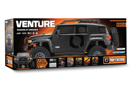 VENTURE CRAWLER TOYOTA FJ CRUISER 1:10 4WD RTR MATTE BLACK - HPI 118146