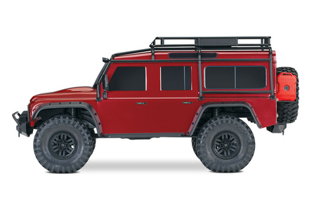 NOWY! TRX-4 Land Rover Defender Bezspinkowy Clipless Body 1/10 (czerwony) | 82256-4 TRAXXAS