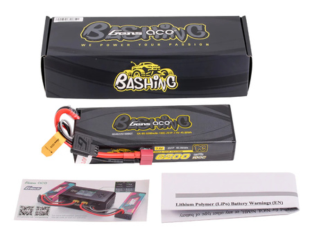 Akumulator LiPo 6200mAh 7,4V 100C 2S1P Dean-T G-Tech Bashing | GEA622S100DGT GENS ACE