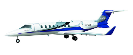 Samolot Odrzutowy Multiplex Learjet RR ARF 1060mm Model Pasażerski Zdalnie Sterowany RC | 1-02870 MULTIPLEX