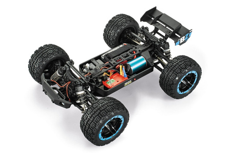 BlackZon Slyder Turbo Brushless ST Stadium Truck 1/16 4WD Bezszczotkowy Niebieski Samochód Zdalnie Sterowany Model RC | 540203
