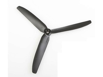 Śmigło 7x3,5 trzyłopatowe lewe czarne - GWS