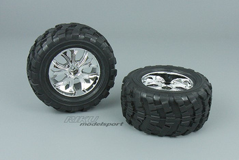 Komplet kół - chrom (2szt.) - BSD 908002