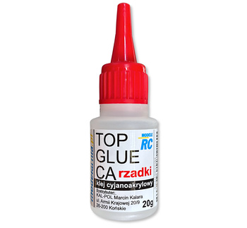 Klej Cyjanoakrylowy Top Glue CA Rzadki 20g