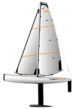 Dragon Flite 95 RTR Żaglówka Zdalnie Sterowana Model RC Wysokość 1470mm Długość 950mm | 4ST308811V2 JOYSWAY