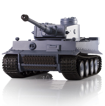 Czołg German Tiger I 1:16 SZARY V7 | 3818-1B-2,4GHz - HENG LONG