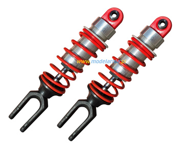Amortyzatory 1:5 (2szt.) - czerwone | 0508 MCD