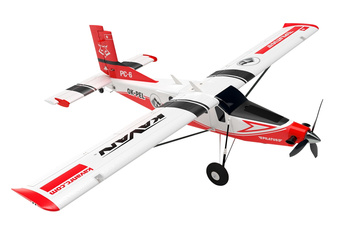 Samolot Zdalnie Sterowany Pilatus PC-6 Porter 1500mm ARF Czerwony Model RC | KAV02.8090 KAVAN