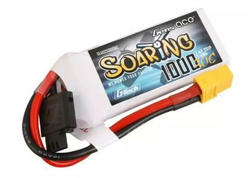 Pakiet LiPo 1000mAh 7,4V 2S 30C (G-Tech) | Soaring GENS ACE