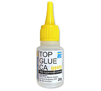 Klej Cyjanoakrylowy TOP GLUE CA GĘSTY 20g