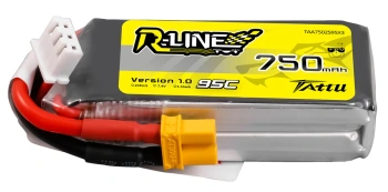 Akumulator LiPo 750mAh 7,4V 95C 2S1P XT30 R-Line Version 1.0 | TAA7502S95X3 TATTU