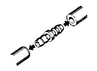 Złączka do przewodu paliwowego (duża) - mpj4151